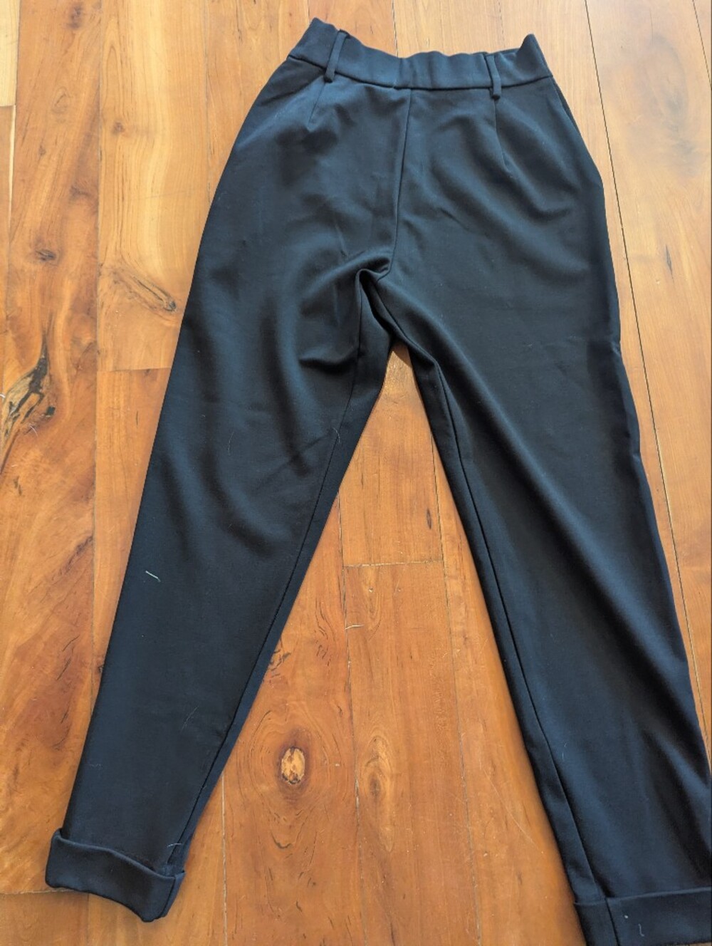 Splendid Black Women's Tapered Stretch Trousers